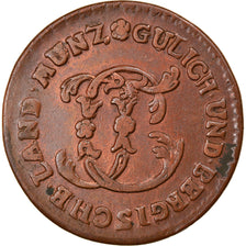 Moneta, Stati tedeschi, JULICH-BERG, Karl Theodor, 1/2 Stüber, 1790, BB, Rame