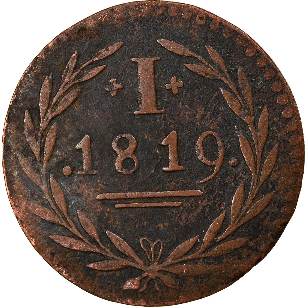Münze, Deutsch Staaten, FRANKFURT AM MAIN, Pfennig, 1819, Frankfurt am Main, S