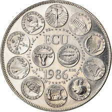Frankreich, Medaille, Ecu Europa, Marianne, Politics, Society, War, 1986