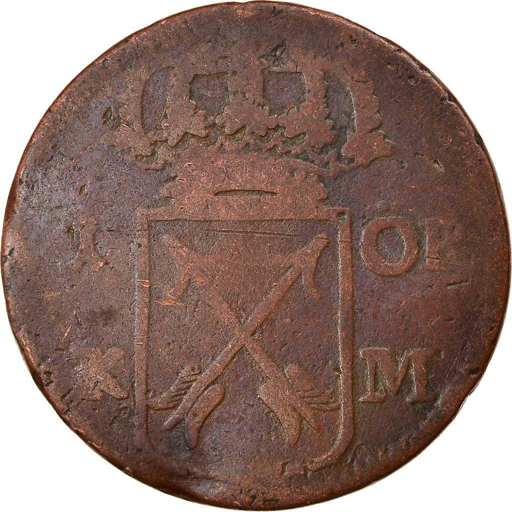 Moneta, Svezia, Frederick I, Ore, K.M., 1724, B+, Rame, KM:383.1
