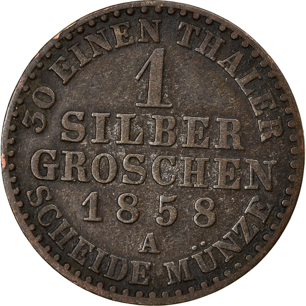 Coin, German States, PRUSSIA, Friedrich Wilhelm IV, Groschen, 1858, Berlin