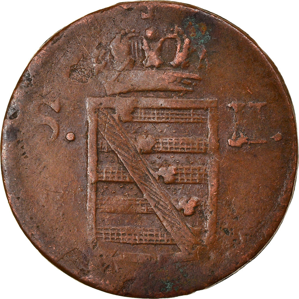 Moneta, Stati tedeschi, SAXE-HILDBURGHAUSEN, Friedrich I, Heller, 1817, MB