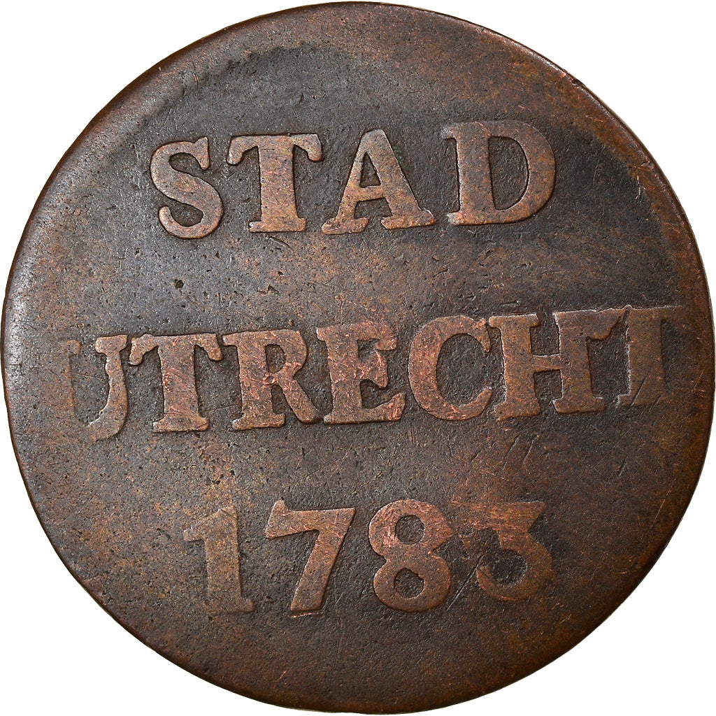 Moneta, Paesi Bassi, UTRECHT, Duit, 1783, MB, Rame, KM:91