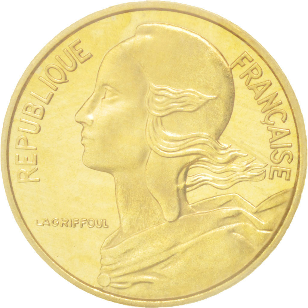 FRANCE, 5 Centimes, 1966, KM #P358, MS(65-70), Aluminum-Bronze, Gadoury #22.P1,.
