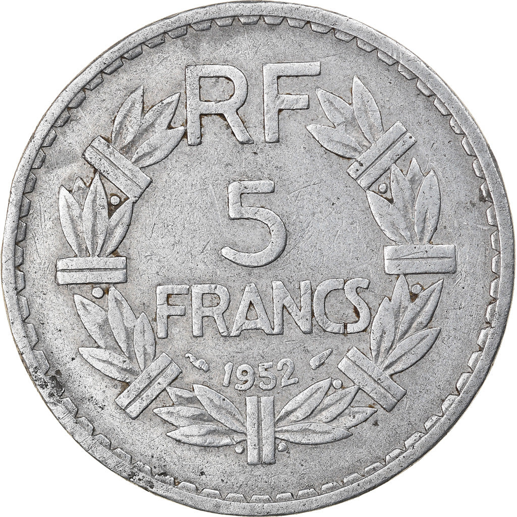 Coin, France, Lavrillier, 5 Francs, 1952, Paris, VF(30-35), Aluminum, KM:888b.1