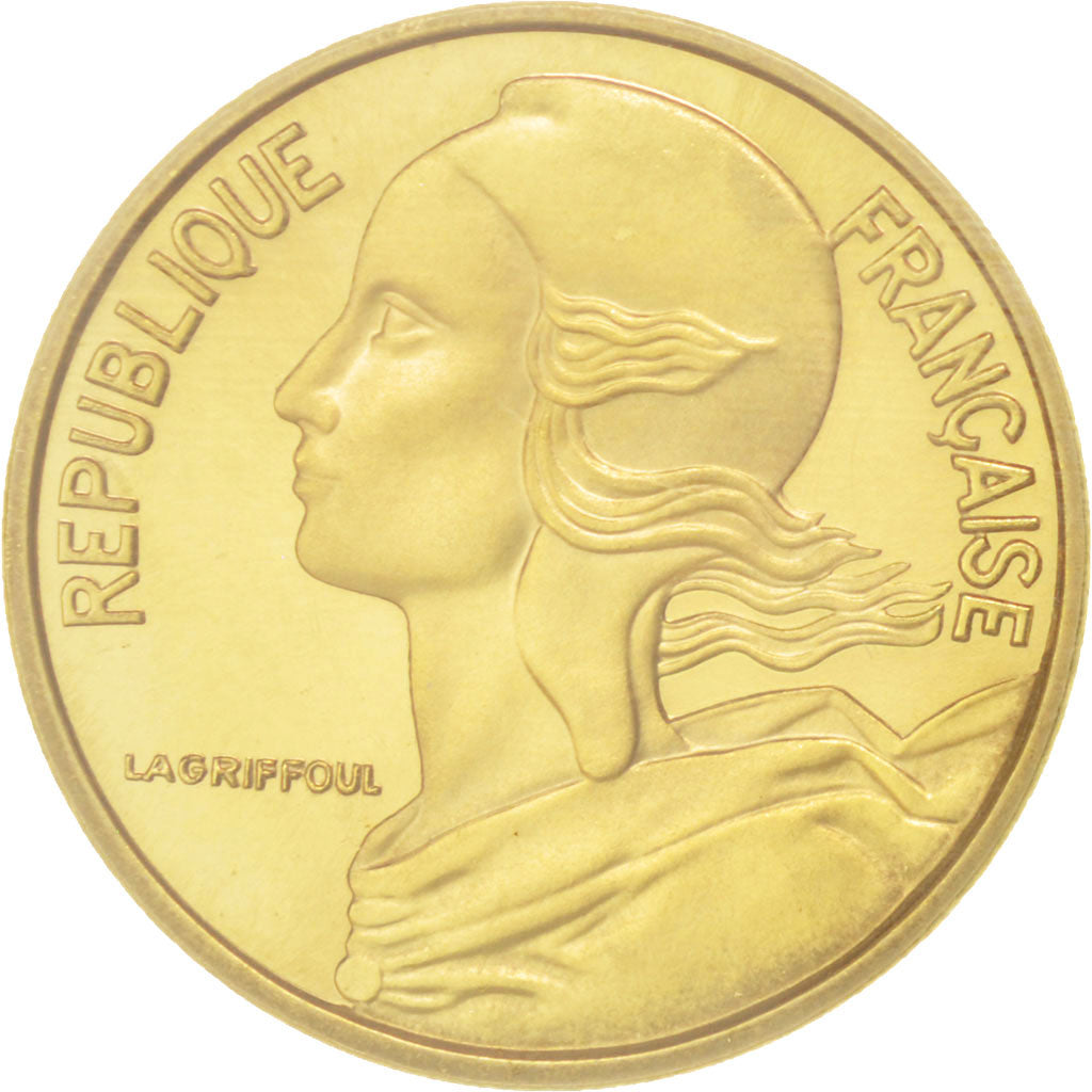 Coin, France, 5 Centimes, 1968, MS(65-70), Aluminum-Bronze, KM:P389