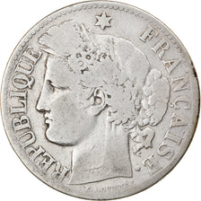 Monnaie, France, Cérès, 2 Francs, 1871, Bordeaux, TB, Argent, Gadoury:530