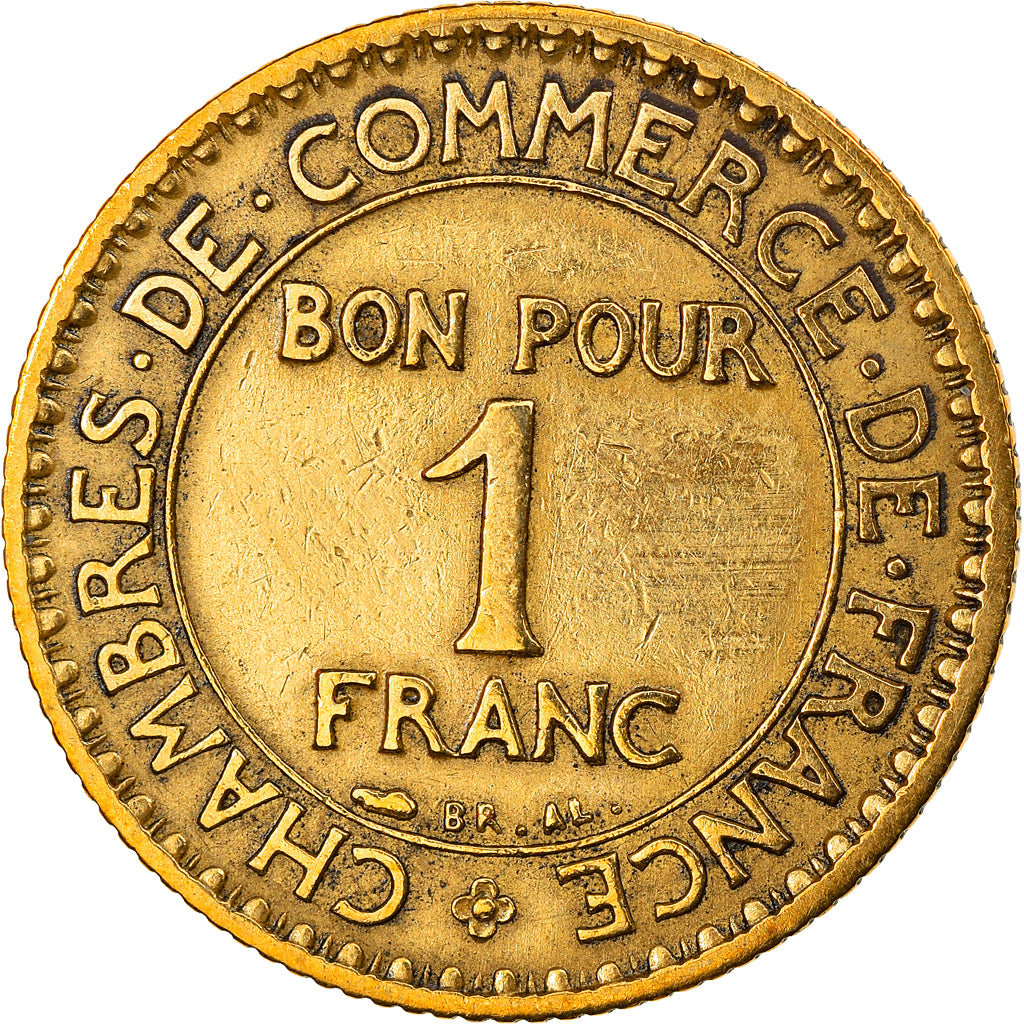 Monnaie, France, Chambre de commerce, Franc, 1926, Paris, TB+, Aluminum-Bronze