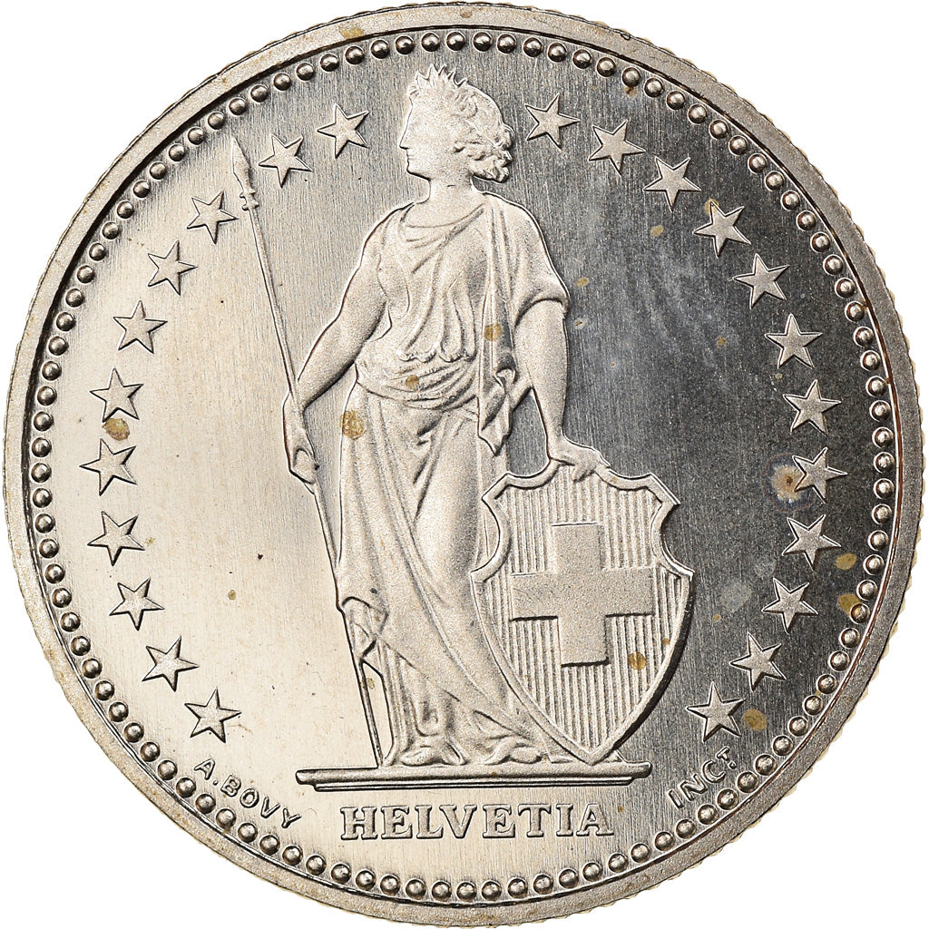 Coin, Switzerland, 1/2 Franc, 1998, Bern, MS(65-70), Copper-nickel, KM:23a.3