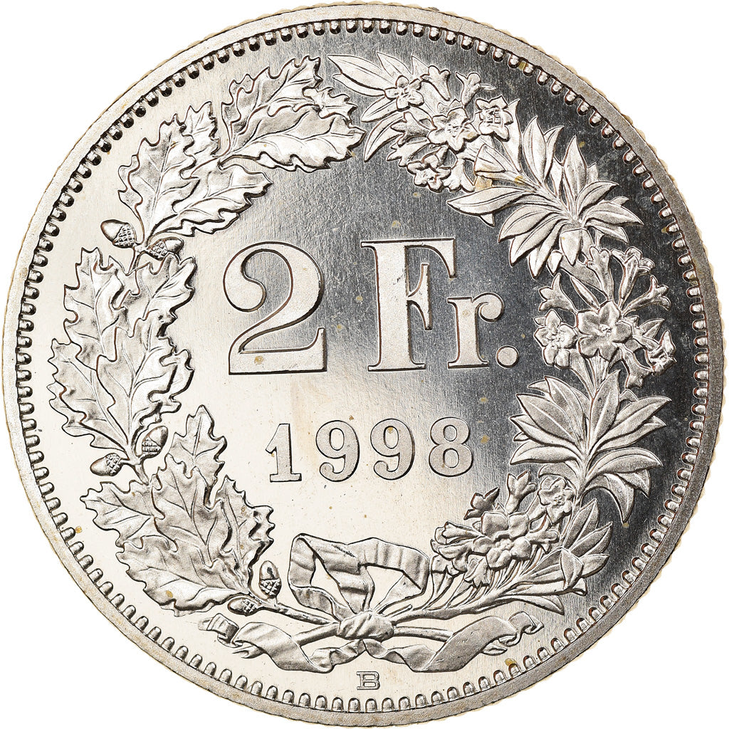 Monnaie, Suisse, 2 Francs, 1998, Bern, FDC, Copper-nickel, KM:21a.3