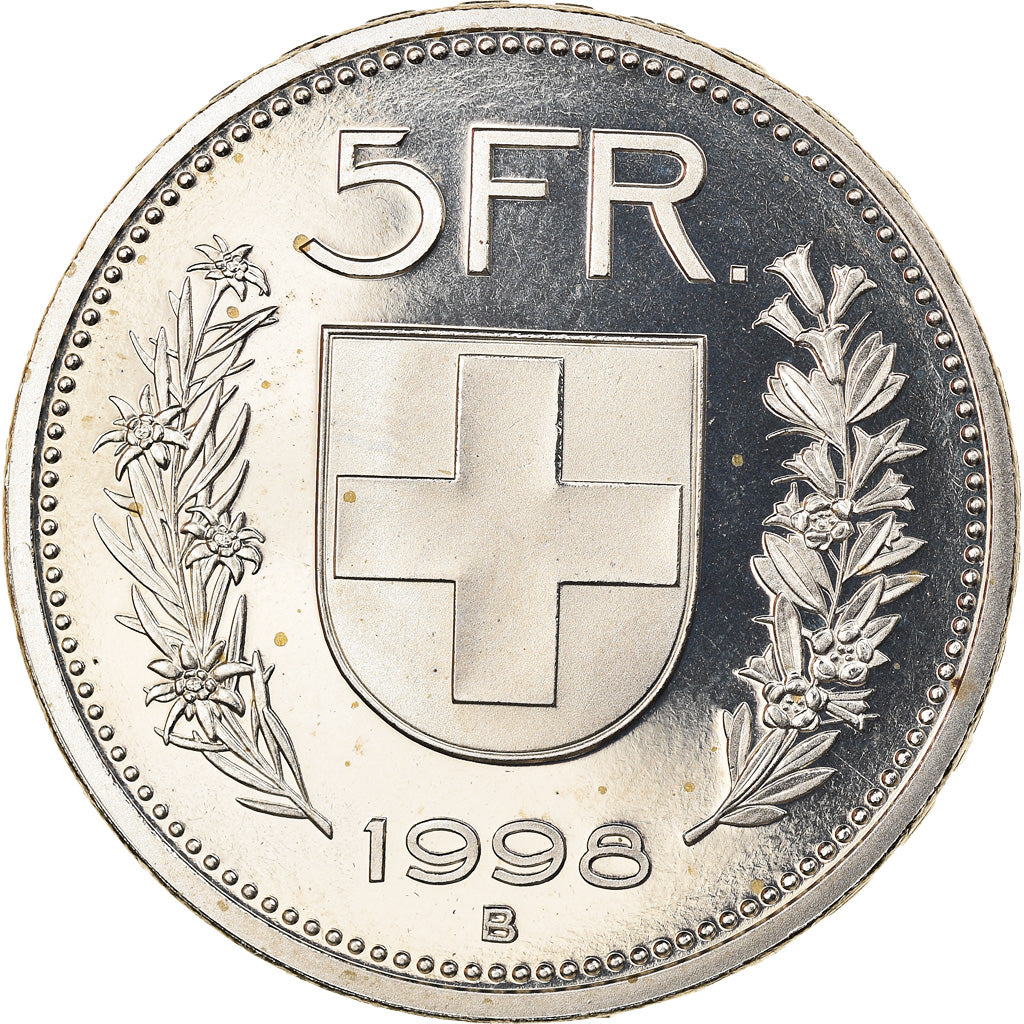 Monnaie, Suisse, 5 Francs, 1998, Bern, FDC, Copper-nickel, KM:40a.4