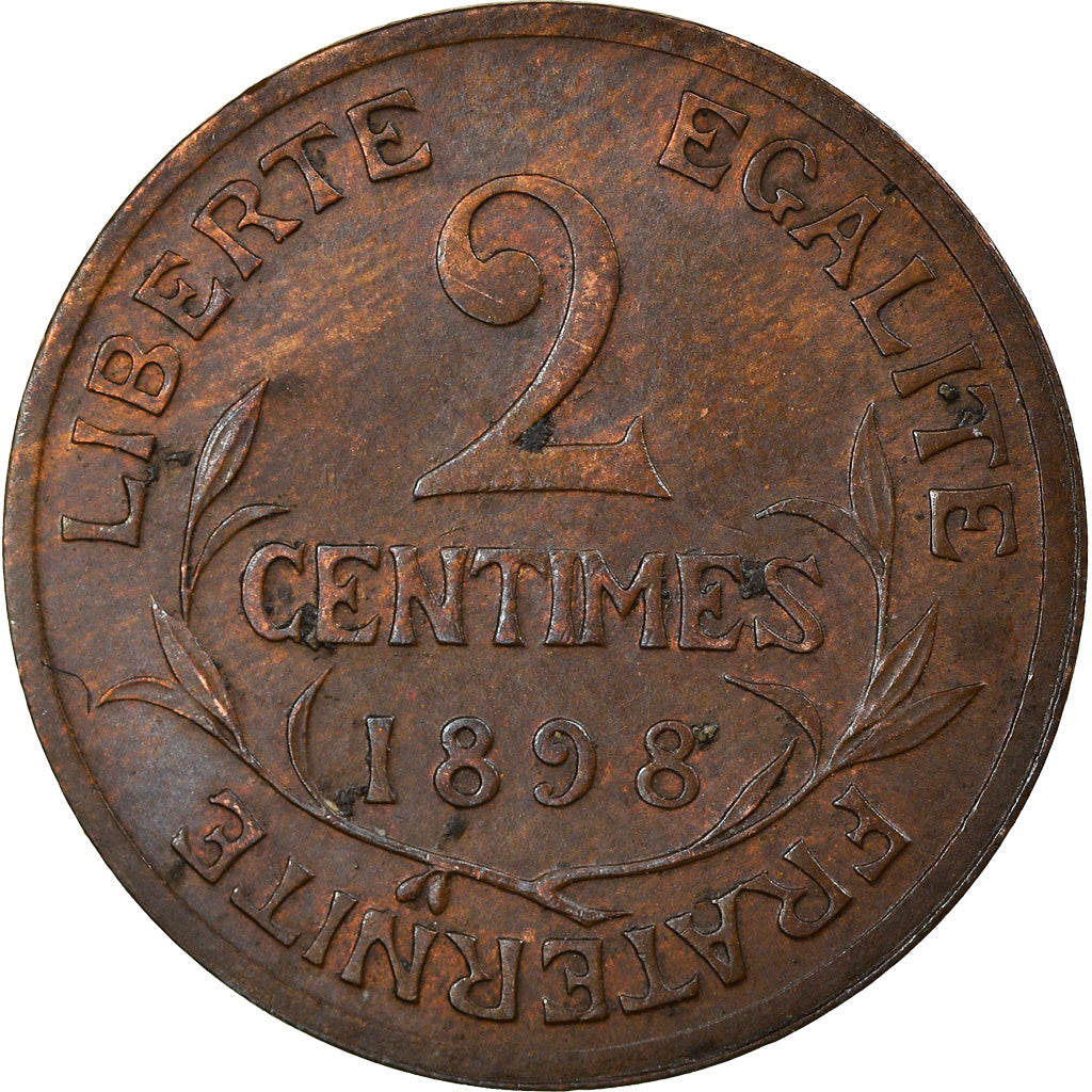 Monnaie, France, Dupuis, 2 Centimes, 1898, Paris, TB+, Bronze, Gadoury:107