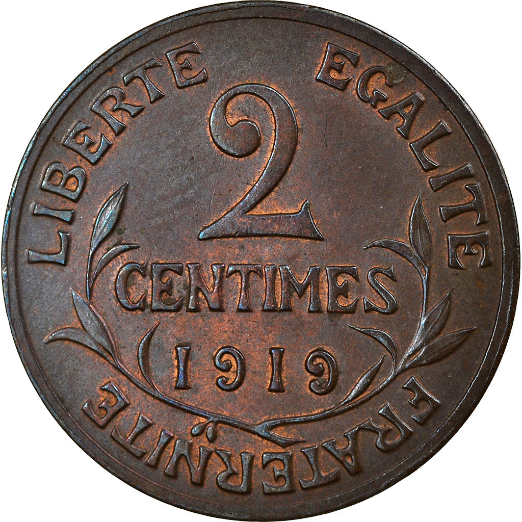 Monnaie, France, Dupuis, 2 Centimes, 1919, Paris, TTB, Bronze, Gadoury:107