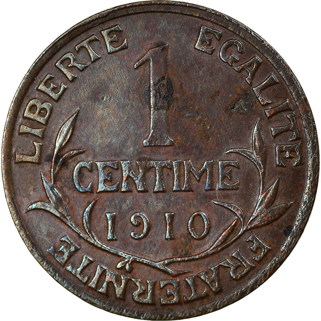 Moneta, Francia, Dupuis, Centime, 1910, Paris, BB, Bronzo, KM:840, Gadoury:90