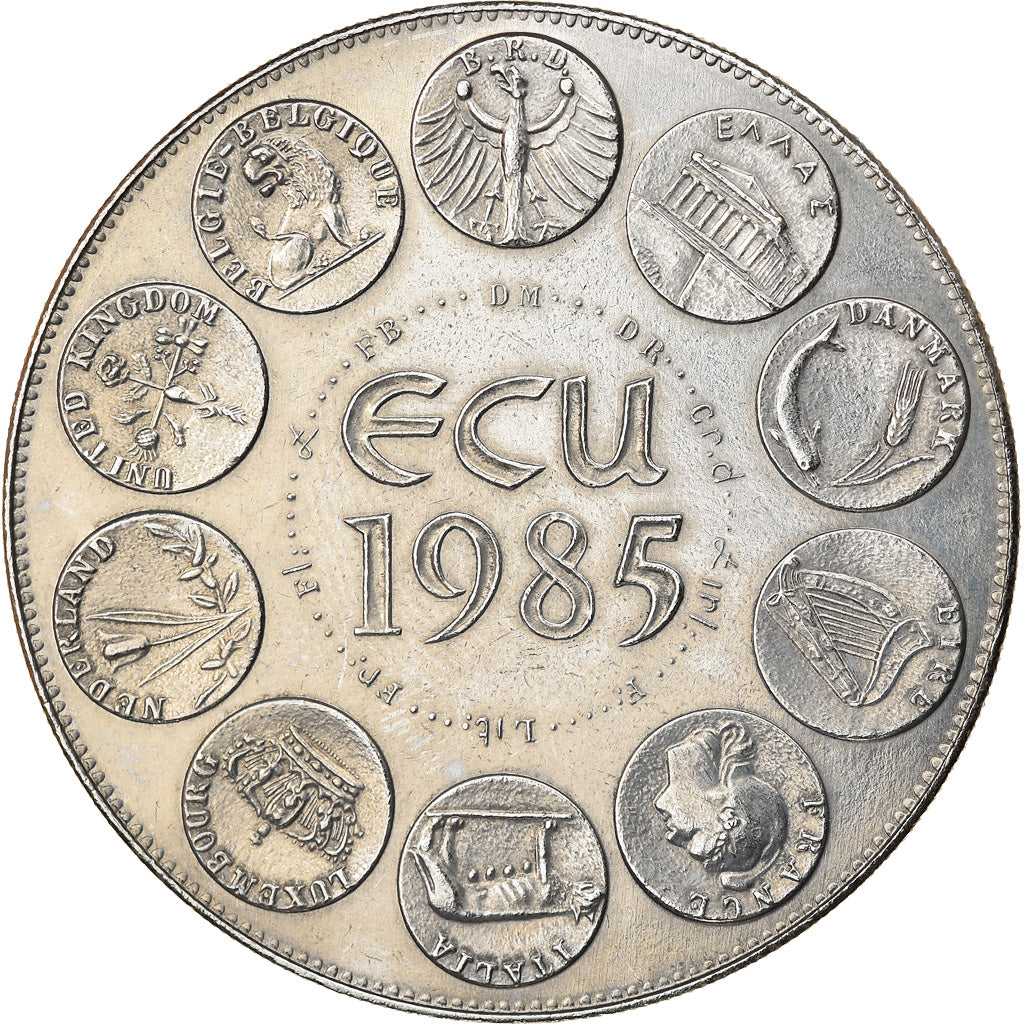 France, Medal, Ecu Europa, Marianne, Politics, Society, War, 1985, Rodier