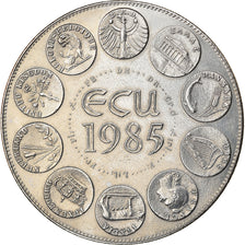 France, Medal, Ecu Europa, Marianne, Politics, Society, War, 1985, Rodier