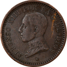 Moneta, Hiszpania, Alfonso XIII, 2 Centimos, 1911, Madrid, EF(40-45), Miedź