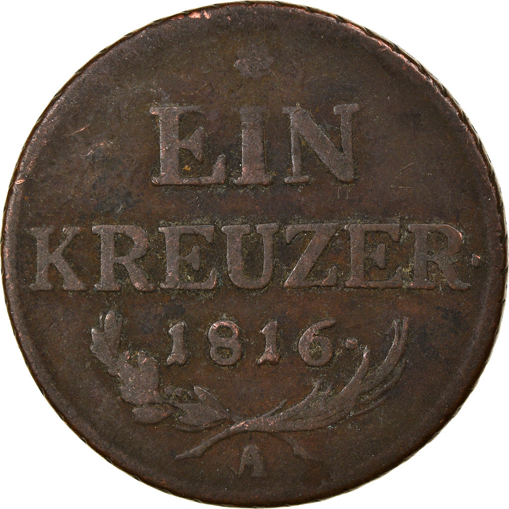 Moneta, Austria, Franz II (I), Kreuzer, 1816, VF(20-25), Miedź, KM:2113