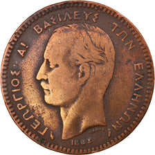Münze, Griechenland, George I, 10 Lepta, 1882, S+, Kupfer, KM:55