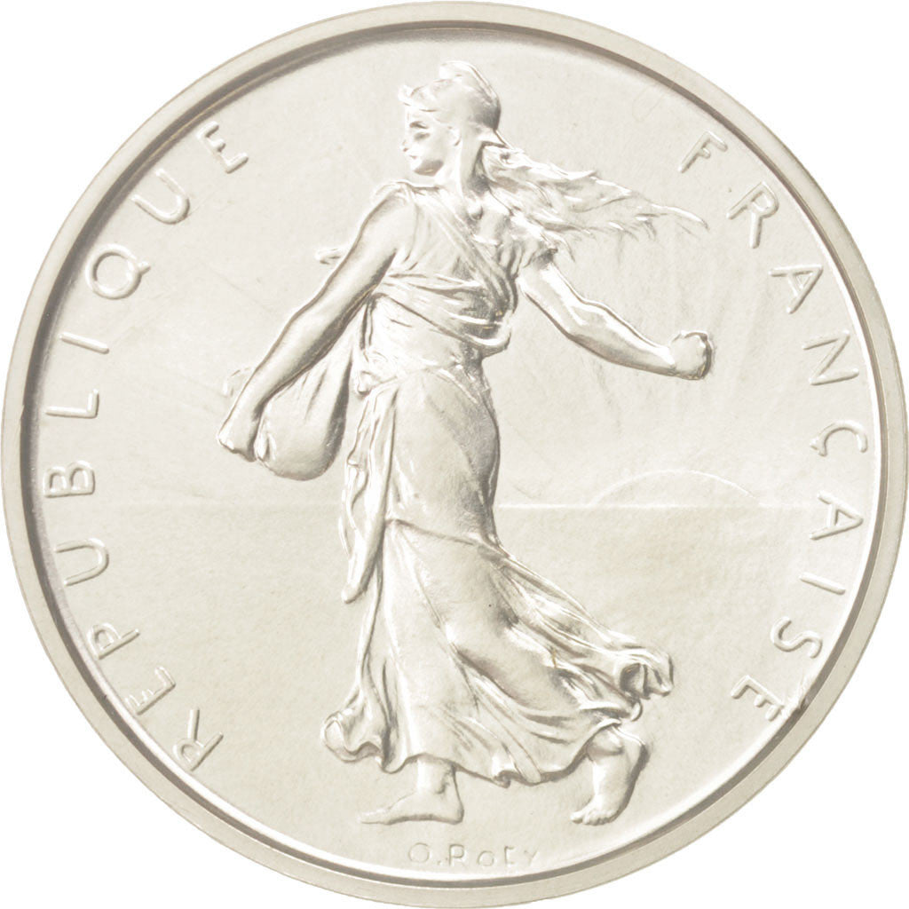 FRANCE, 5 Francs, 1968, KM #P404, MS(65-70), Silver, Gadoury #153.P3, 22.80