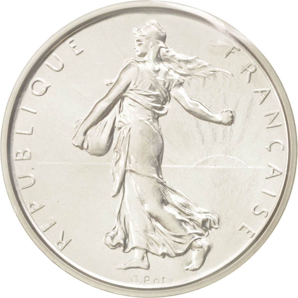 FRANCE, 5 Francs, 1968, KM #P404, MS(65-70), Silver, Gadoury #153.P3, 22.80