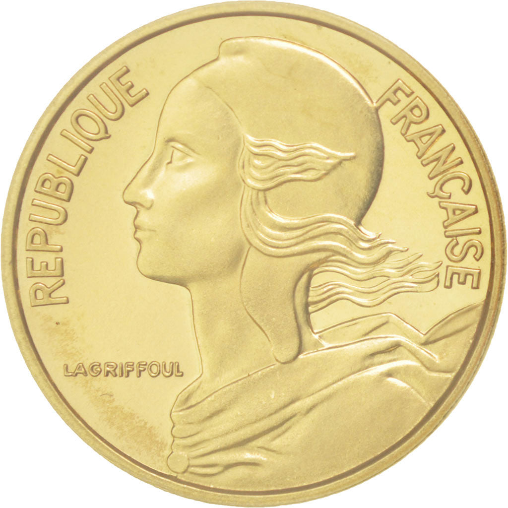 FRANCE, 5 Centimes, 1971, KM #P415, MS(65-70), Aluminum-Bronze, Gadoury #22.P1,.