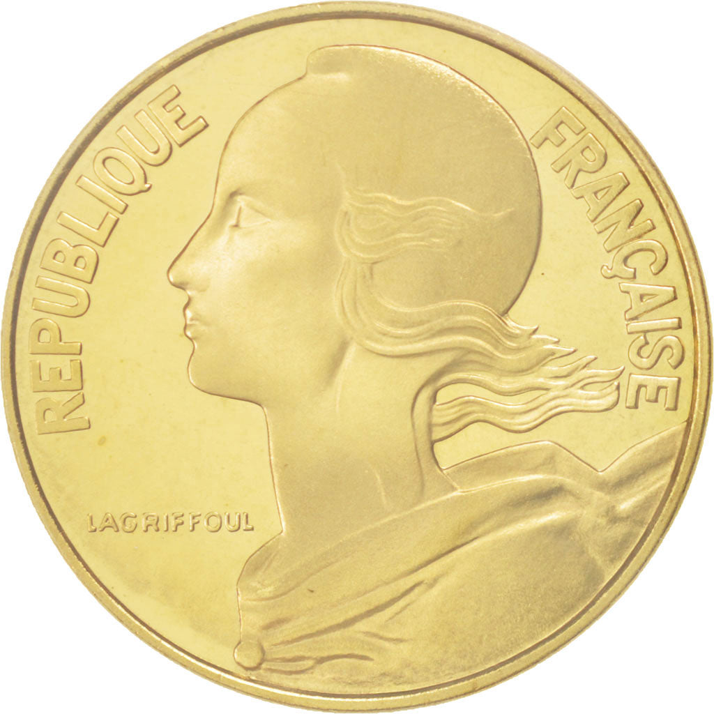 Coin, France, 20 Centimes, 1971, MS(65-70), Aluminum-Bronze, KM:P421
