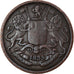 Moneta, INDIA - BRITANNICA, 1/4 Anna, 1835, BB+, Rame, KM:446.1