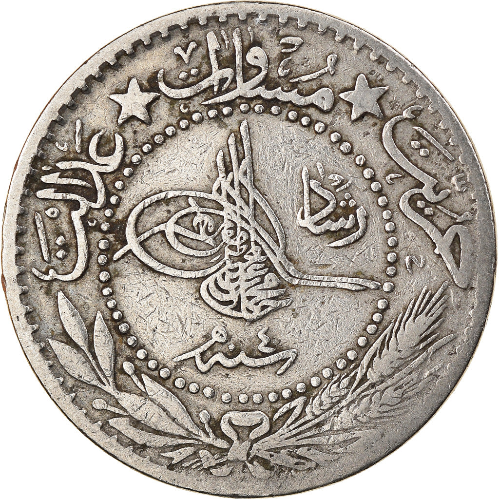 Moneta, Turchia, Muhammad V, 20 Para, 1912/AH1327/4, Qustantiniyah, BB, Nichel