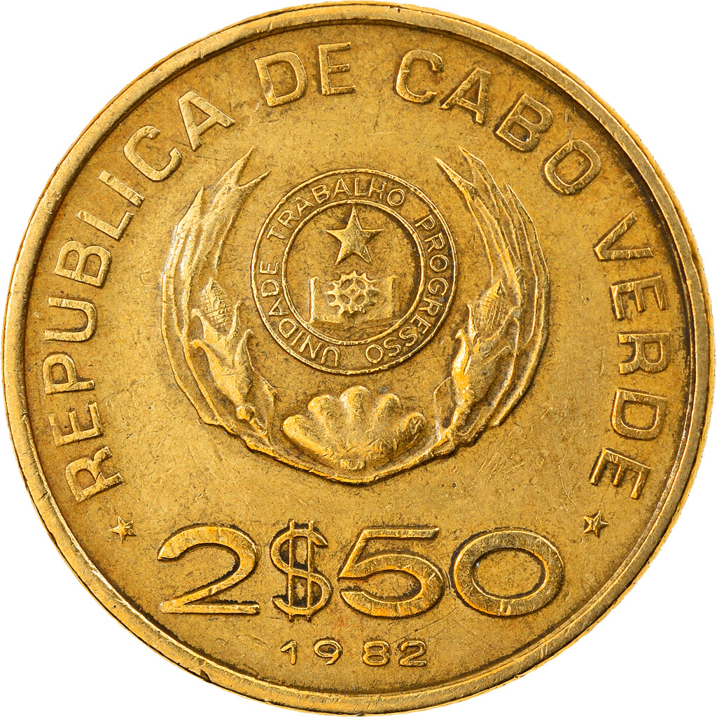 Moneta, Capo Verde, 2-1/2 Escudos, 1982, BB, Nichel-bronzo, KM:18