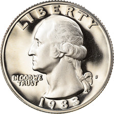 Coin, United States, Washington Quarter, Quarter, 1983, U.S. Mint, San