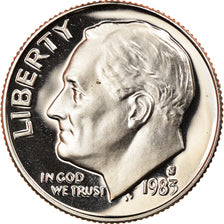 Monnaie, États-Unis, Roosevelt Dime, Dime, 1983, U.S. Mint, San Francisco