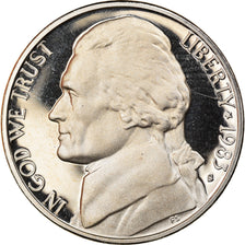 Coin, United States, Jefferson Nickel, 5 Cents, 1983, U.S. Mint, San Francisco