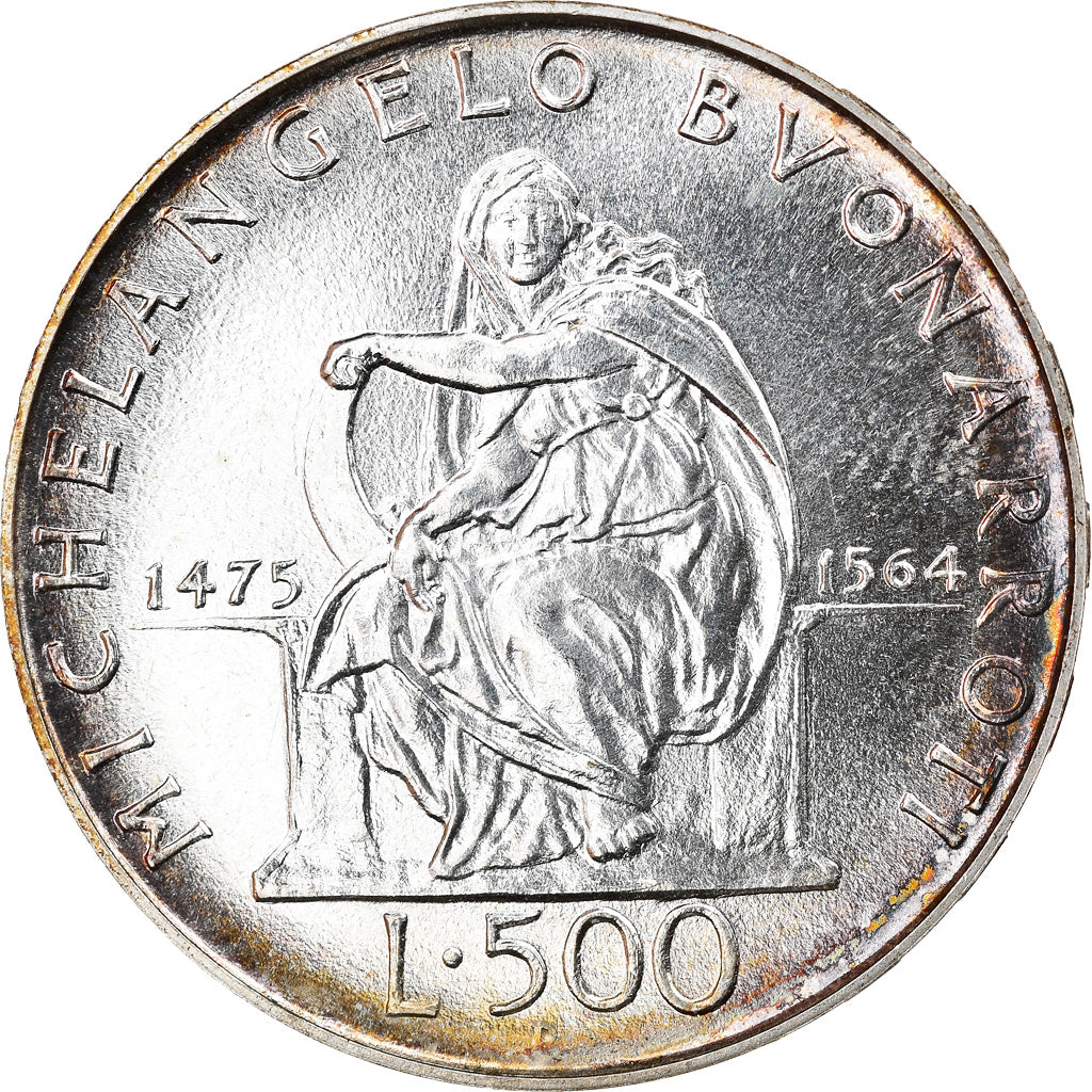Münze, Italien, 500 Lire, 1975, Rome, UNZ, Silber, KM:104