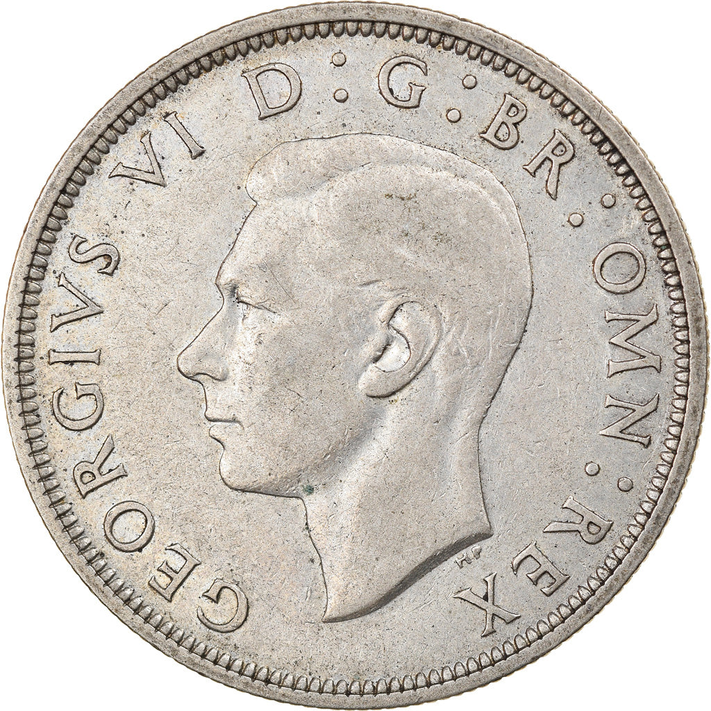 Monnaie, Grande-Bretagne, George VI, 1/2 Crown, 1937, TTB, Argent, KM:856