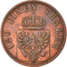 Moneta, Stati tedeschi, PRUSSIA, Wilhelm I, 3 Pfennig, 1867, Hannover, BB, Rame