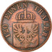 Münze, Deutsch Staaten, PRUSSIA, Wilhelm I, 3 Pfennig, 1861, Berlin, S+
