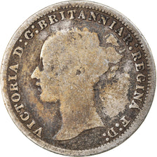 Coin, Great Britain, Victoria, 3 Pence, 1875, VF(20-25), Silver, KM:730