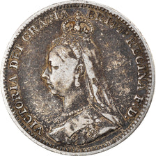 Monnaie, Grande-Bretagne, Victoria, 3 Pence, 1891, TB, Argent, KM:758