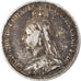 Coin, Great Britain, Victoria, 3 Pence, 1891, VF(20-25), Silver, KM:758