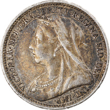 Moneta, Gran Bretagna, Victoria, 3 Pence, 1893, MB+, Argento, KM:777