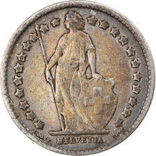 Moneta, Svizzera, 1/2 Franc, 1899, Bern, MB+, Argento, KM:23
