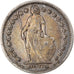 Moneta, Svizzera, 1/2 Franc, 1899, Bern, MB+, Argento, KM:23