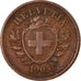 Moneta, Svizzera, Rappen, 1905, Bern, BB, Bronzo, KM:3.2