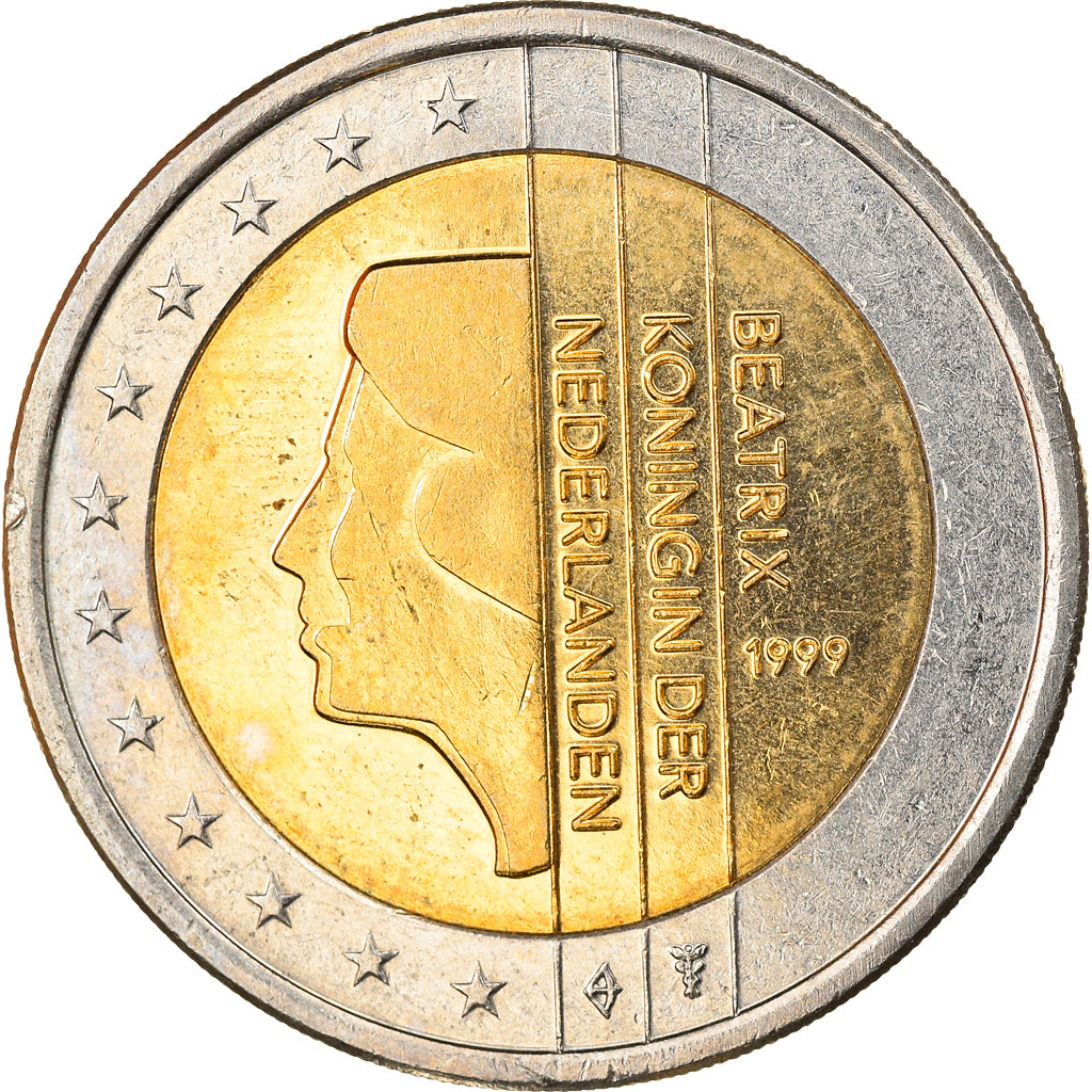 Niederlande, 2 Euro, 1999, Utrecht, UNZ, Bi-Metallic, KM:241