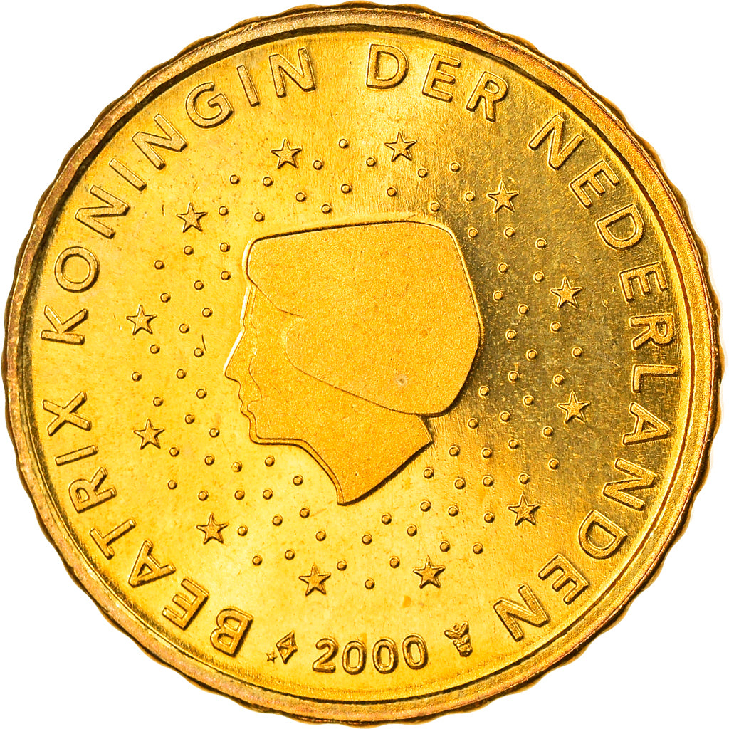Pays-Bas, 10 Euro Cent, 2000, Utrecht, SPL, Laiton, KM:237