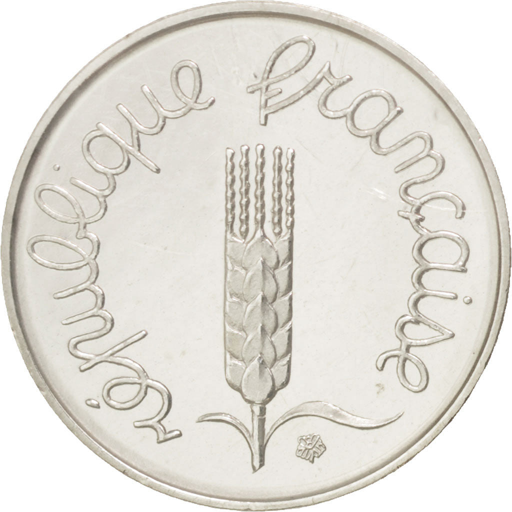 FRANCE, Centime, 1974, KM #P486, MS(65-70), Silver, Gadoury #4.P2, 4.40