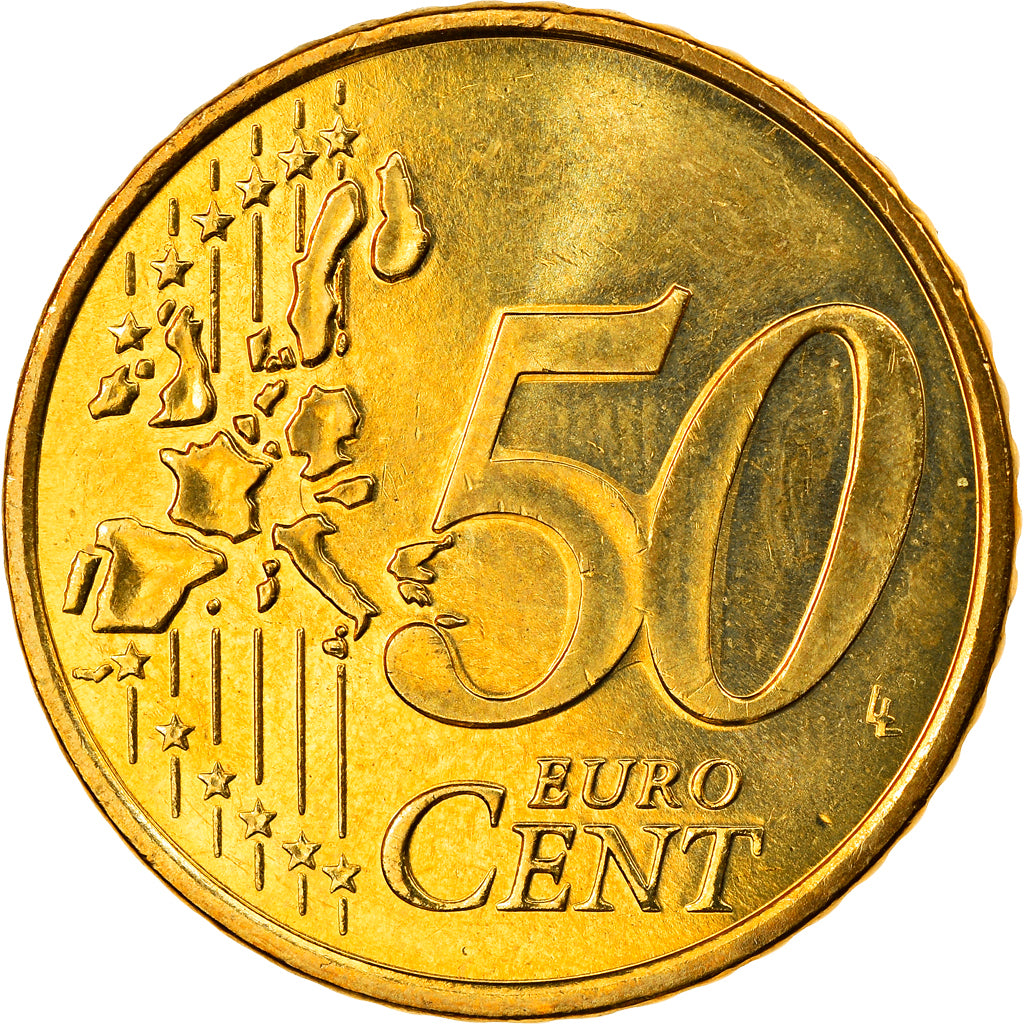 Monaco, 50 Euro Cent, 2002, Paris, SPL, Ottone, KM:172