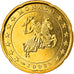 Monaco, 20 Euro Cent, 2002, Paris, SPL, Ottone, KM:171