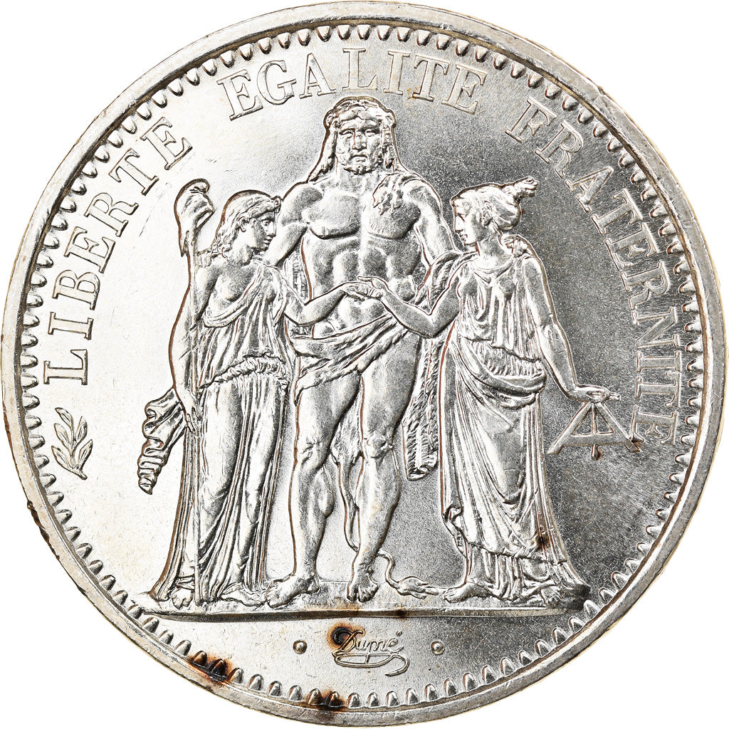 Moneta, Francja, Hercule, 10 Francs, 1967, Paris, AU(55-58), Srebro, KM:932